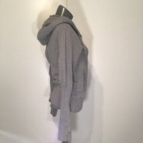 Lululemon Fun Time Hooded Jacket Gray with Neon Trim  Size 4 - Picture 6 of 14